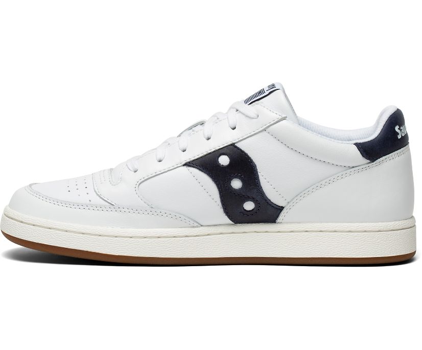 Saucony Jazz Court Women's Originals White / Navy | Canada 039DFMN